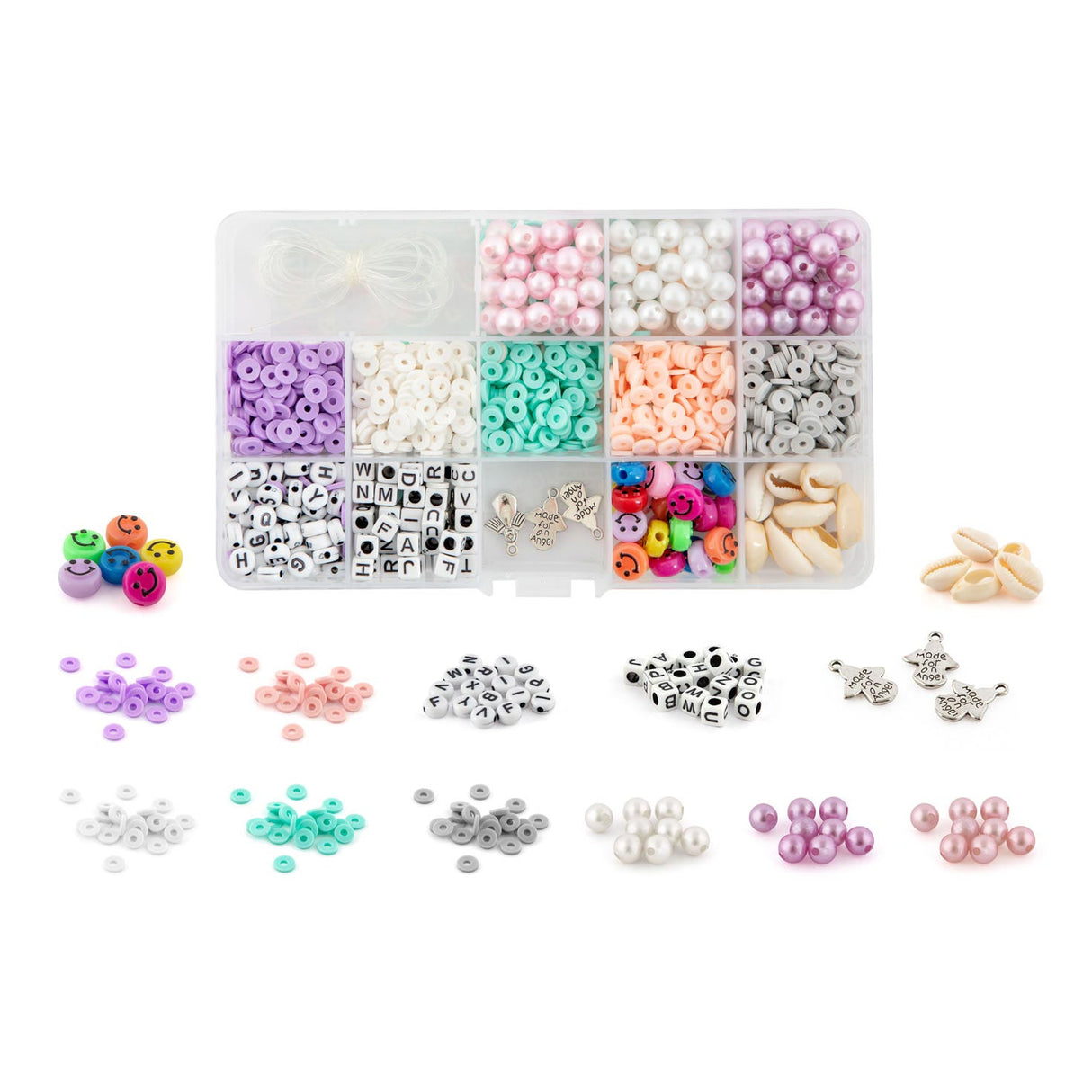 Grafix Beadsets Perles dans la boîte, 12 ensembles de perles