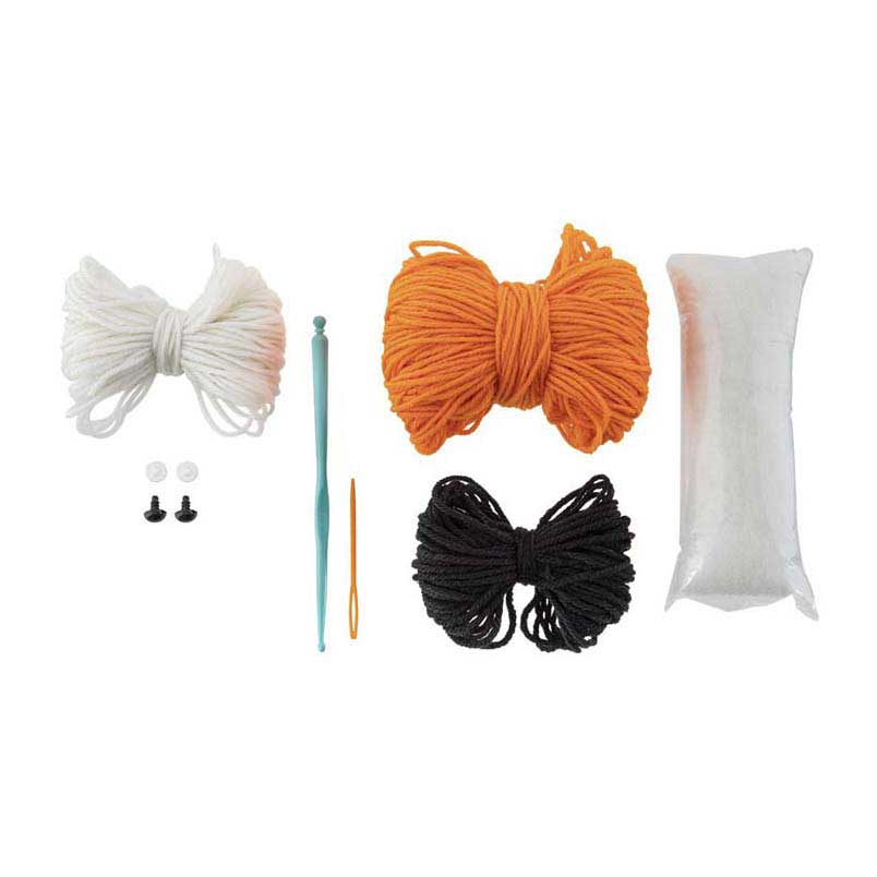 Kit de crochet de groupe de loisirs créatifs renard - incl. aiguille et fil
