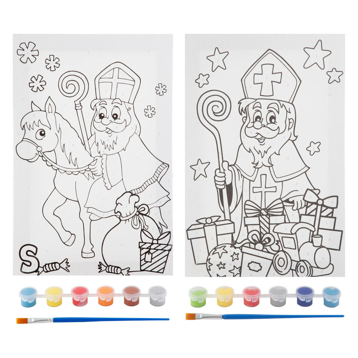 Peinture sur toile Grafix sint par numéro 30cm