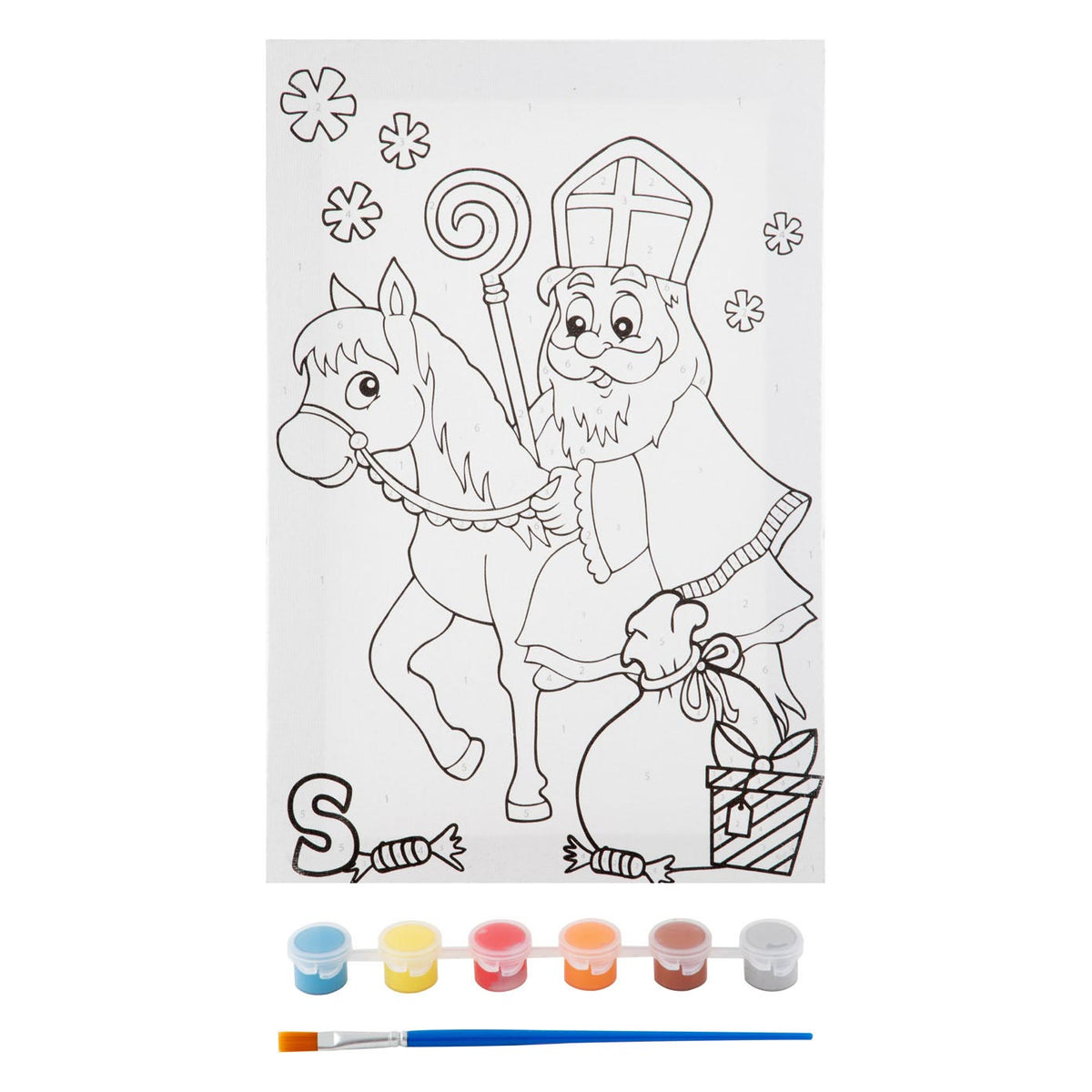 Peinture sur toile Grafix sint par numéro 30cm