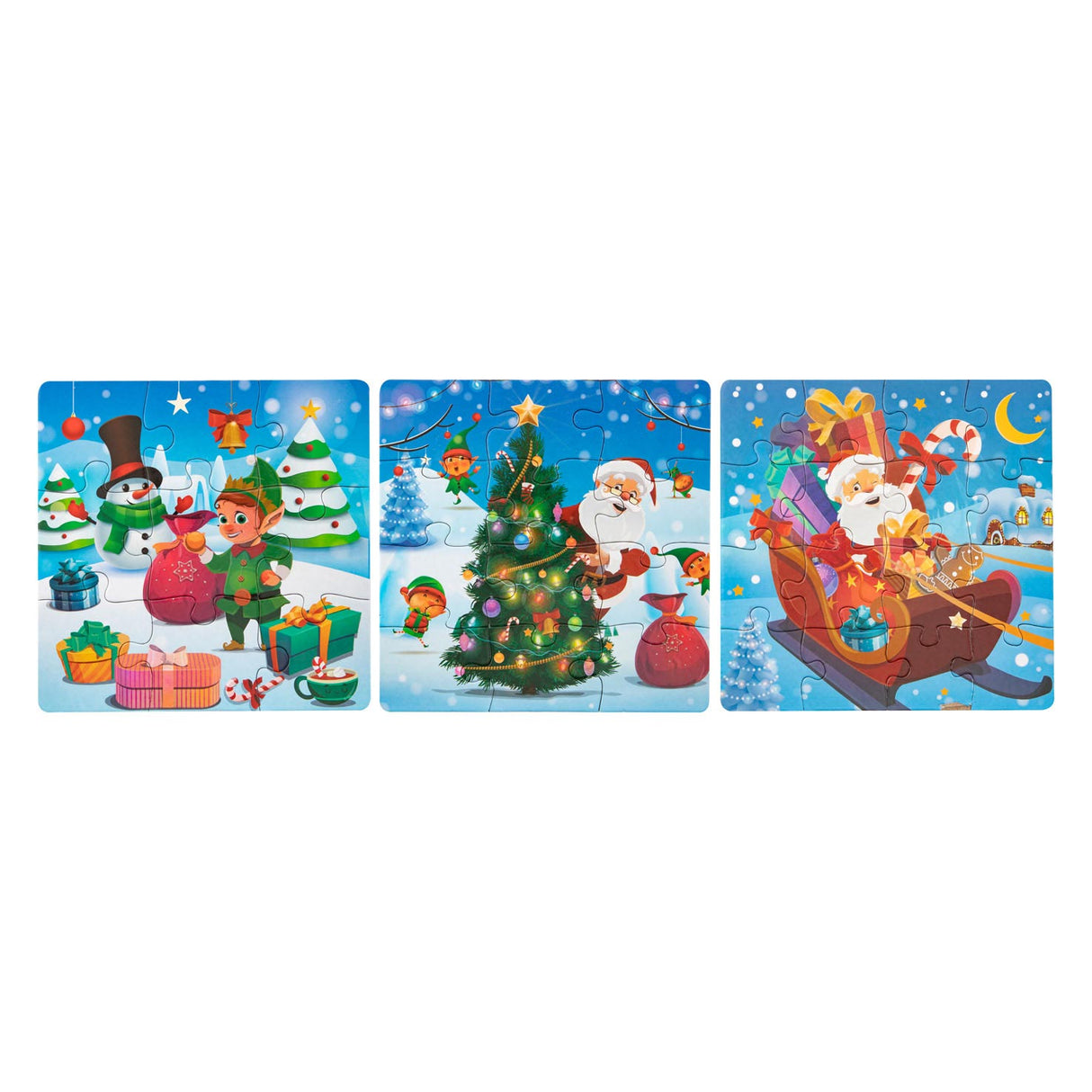 Kerst 3-in-1 Puzzel