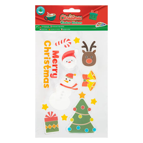 Autocollants de fenêtre de Noël pour groupe d'artisanat créatif