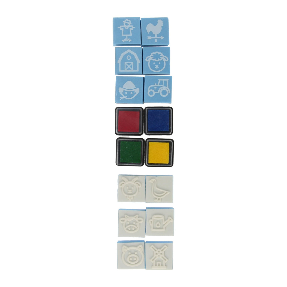 Set de tampons mousse Grafix - bleu