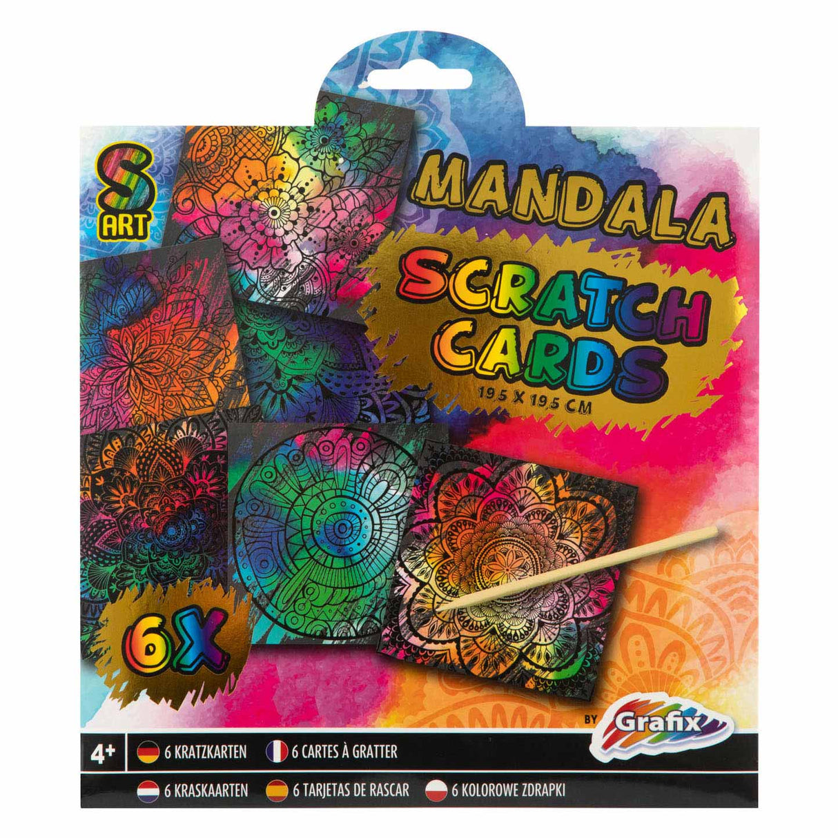 Scratch Cards, 6st. - Mandala