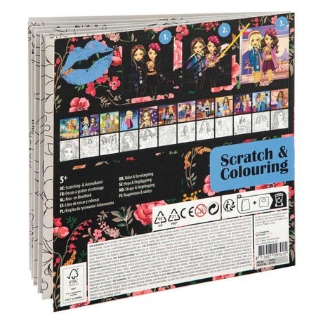 Grafix besties livre à gratter et à colorier 12 pages