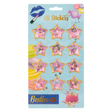 Besties grafix 3d autocollants à paillettes pack de 12