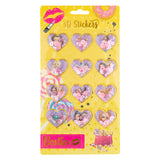 Besties grafix 3d autocollants à paillettes pack de 12