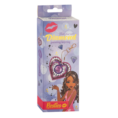 Faire un porte-clés de peinture au diamant Besties