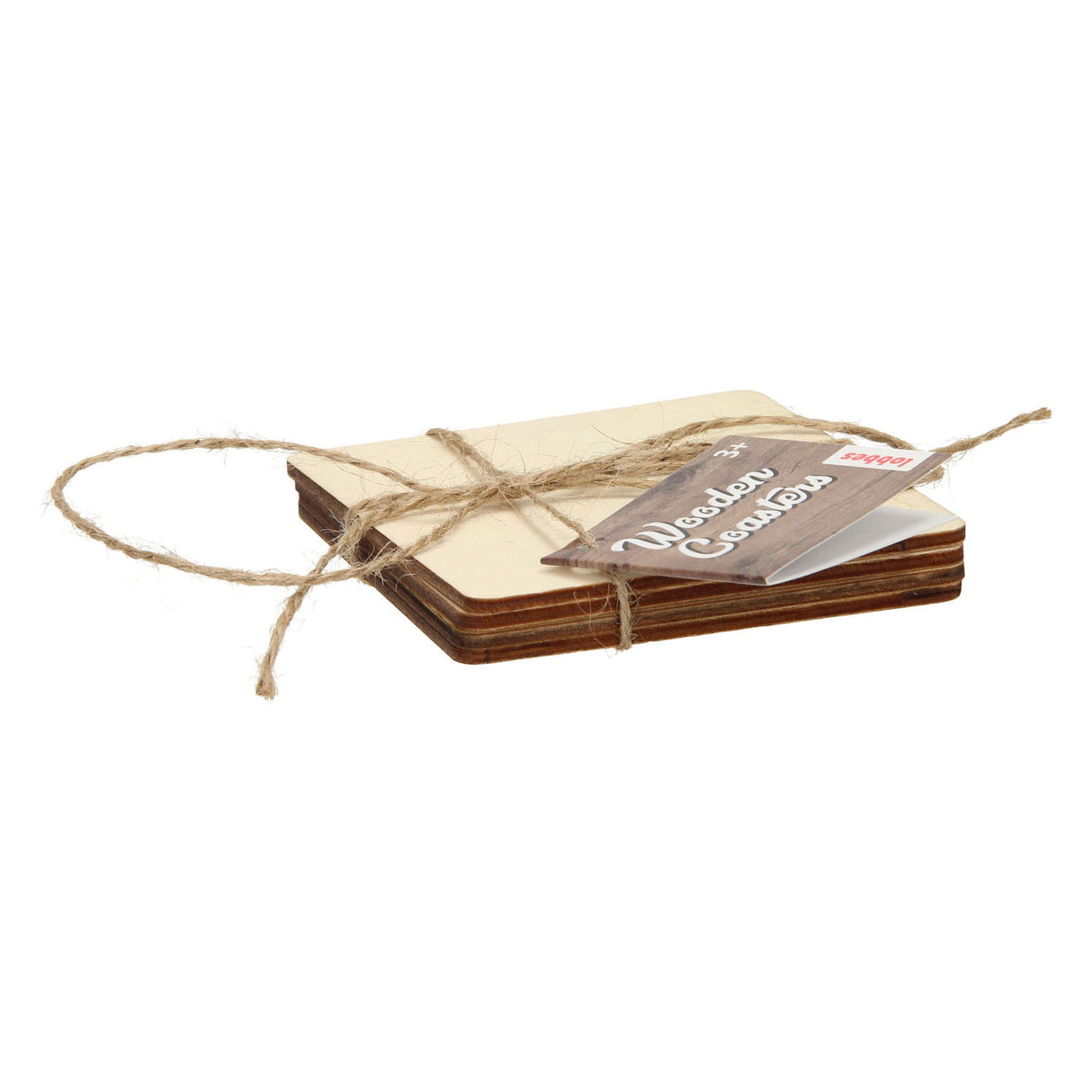 Sous-verres en bois Lobbes, 4 pcs.