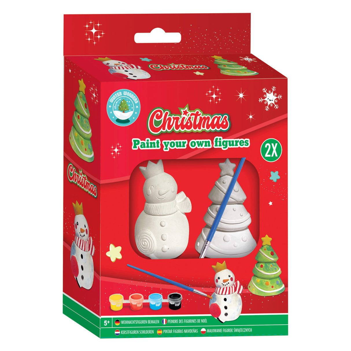 Grafix Painter vos propres figures de Noël, ensemble de 2 pièces
