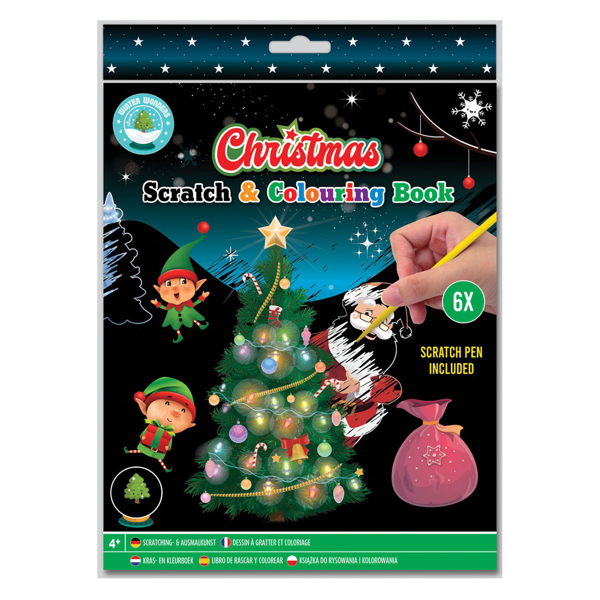 Scratch- en Kleurboek Kerst