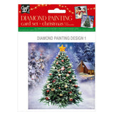 Grafix réalisez vos propres cartes de Noël en peinture diamant, 2 pcs.