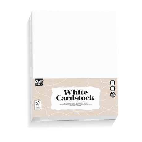 Groupe d'artisanat créatif hobby carton blanc a4, 10 feuilles