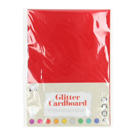 Groupe d'artisanat créatif carton pailleté A4, 10 feuilles
