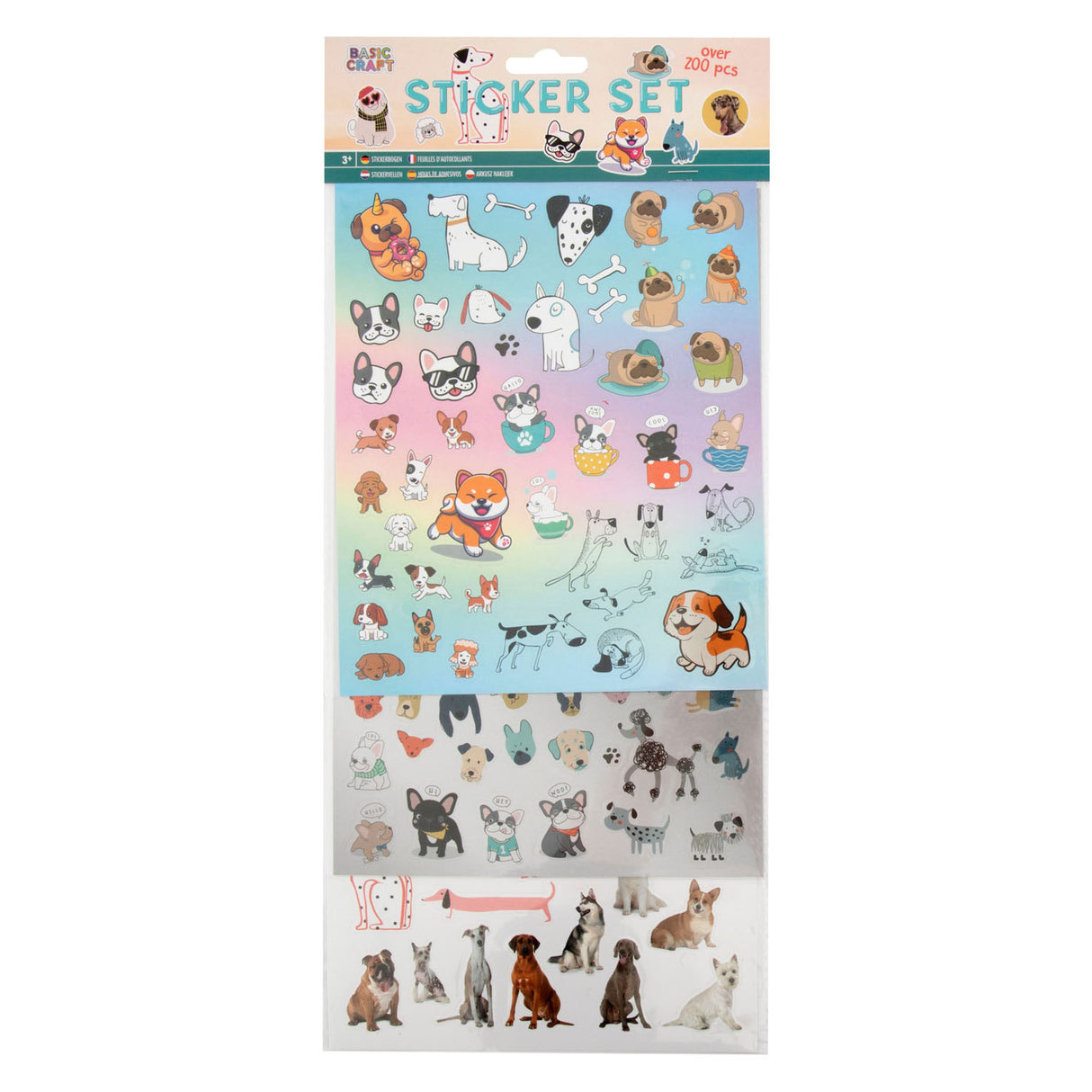 Creative Craft Group Stickerset Dogs, 100e.