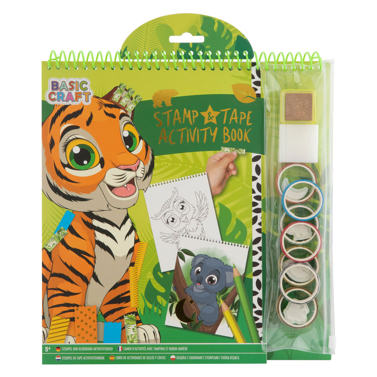 Creative Craft Group Stamp and Tape Activity Book Tiger