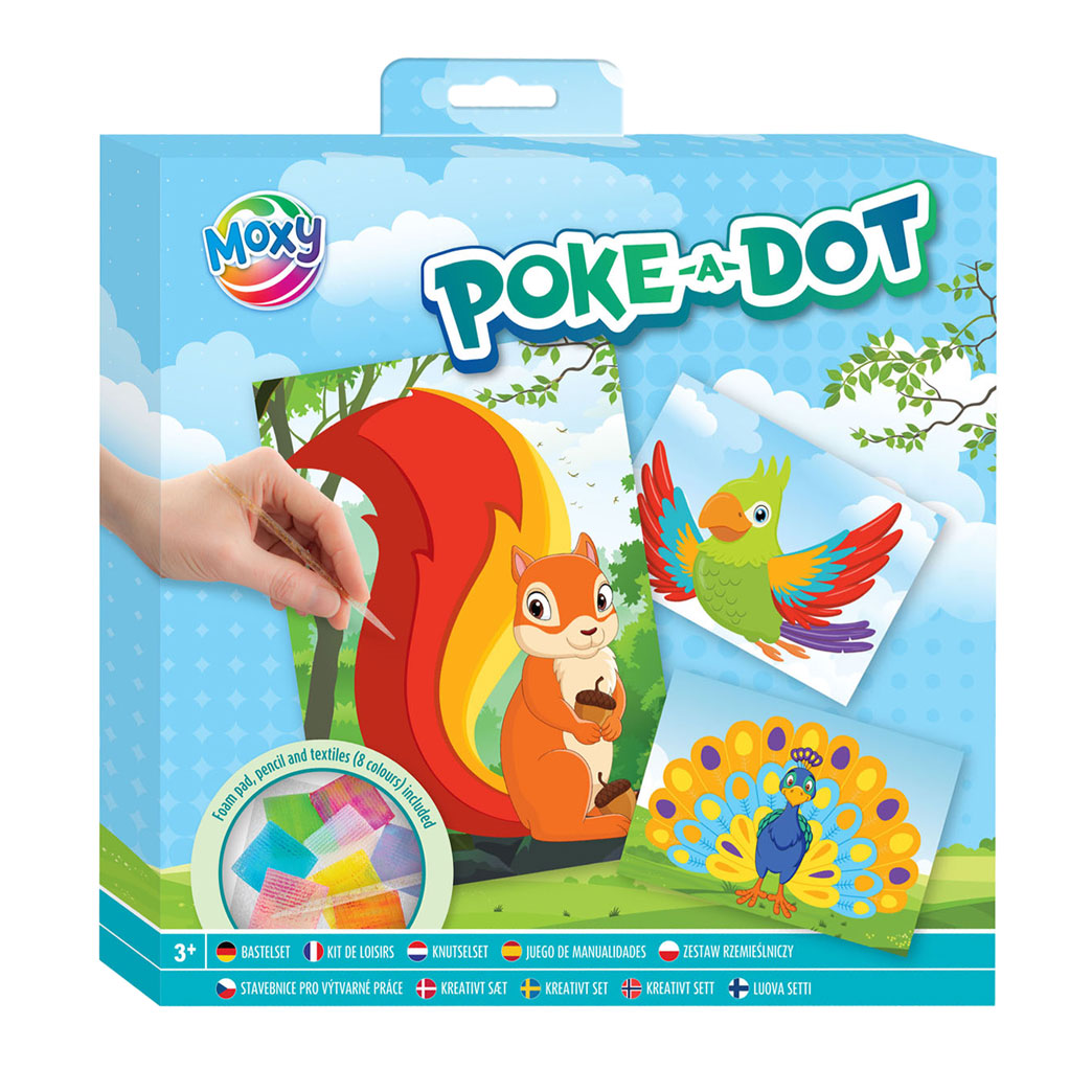 Ensemble d'artisanat poke-a-dot de groupe d'artisanat créatif - animaux