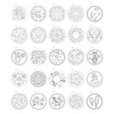 Livre de coloriage mandala de groupe d'artisanat créatif, 25 pages à colorier