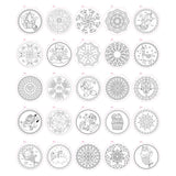Livre de coloriage mandala de groupe d'artisanat créatif, 25 pages à colorier
