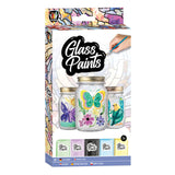 Paint en verre de groupe d'artisanat créatif avec pinceau, 5x22 ml