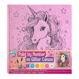 Creative Craft Group Målning av nummer Glitter Canvas, 9DLG.