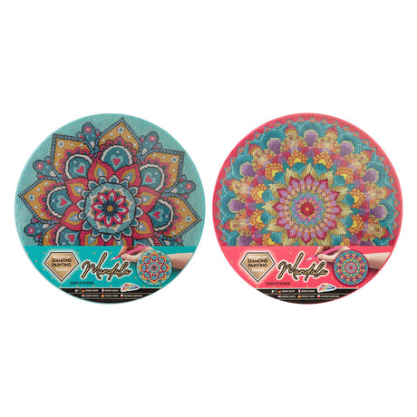 Toile de mandala de peinture de diamant de groupe d'artisanat créatif, 30 cm