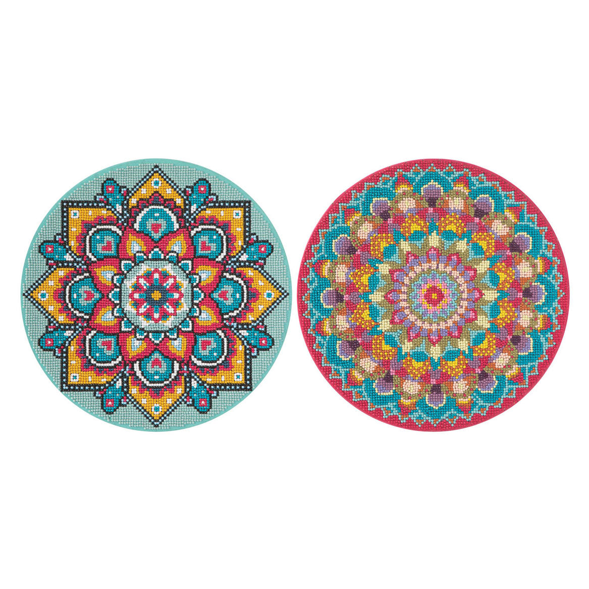 Toile de mandala de peinture de diamant de groupe d'artisanat créatif, 30 cm