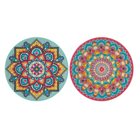 Toile de mandala de peinture de diamant de groupe d'artisanat créatif, 30 cm
