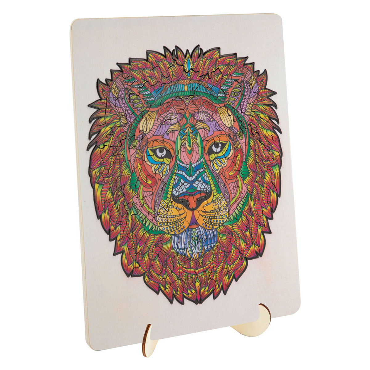 Gruppo artigianale creativo Wooden puzzle Lion, 140st.