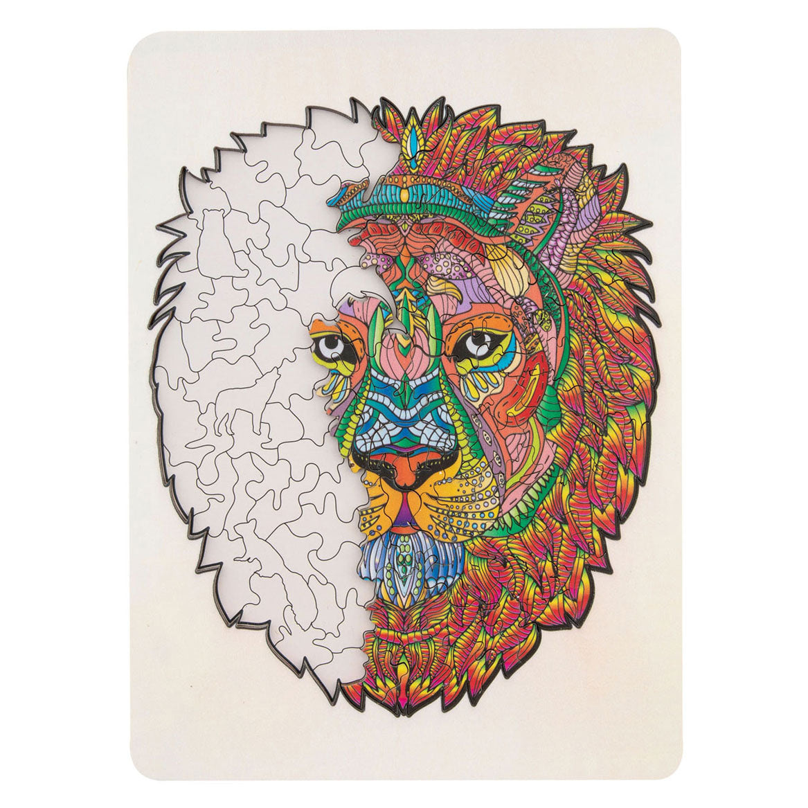 Creative Craft Group Wooden Jigsaw Puzzle Lion, 140st.