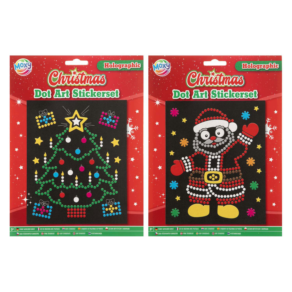 Creative craft group xmas holografische stippen stickerset