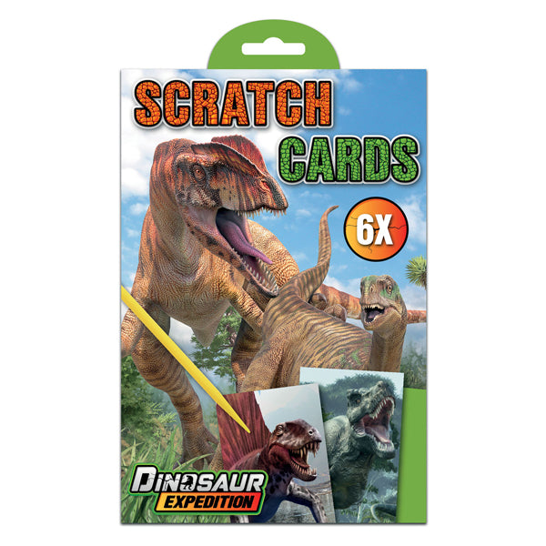 Groupe d'artisanat créatif Dino 6 cartes à gratter