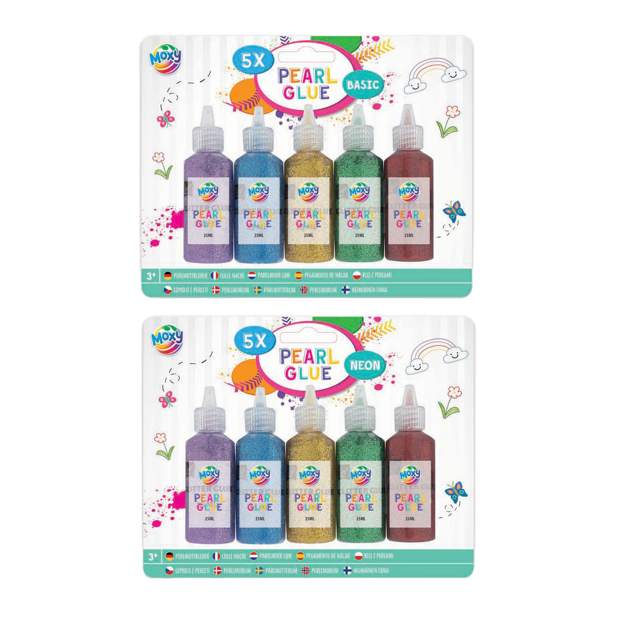 Peinture perlée du groupe Creative Craft, 5x25ml