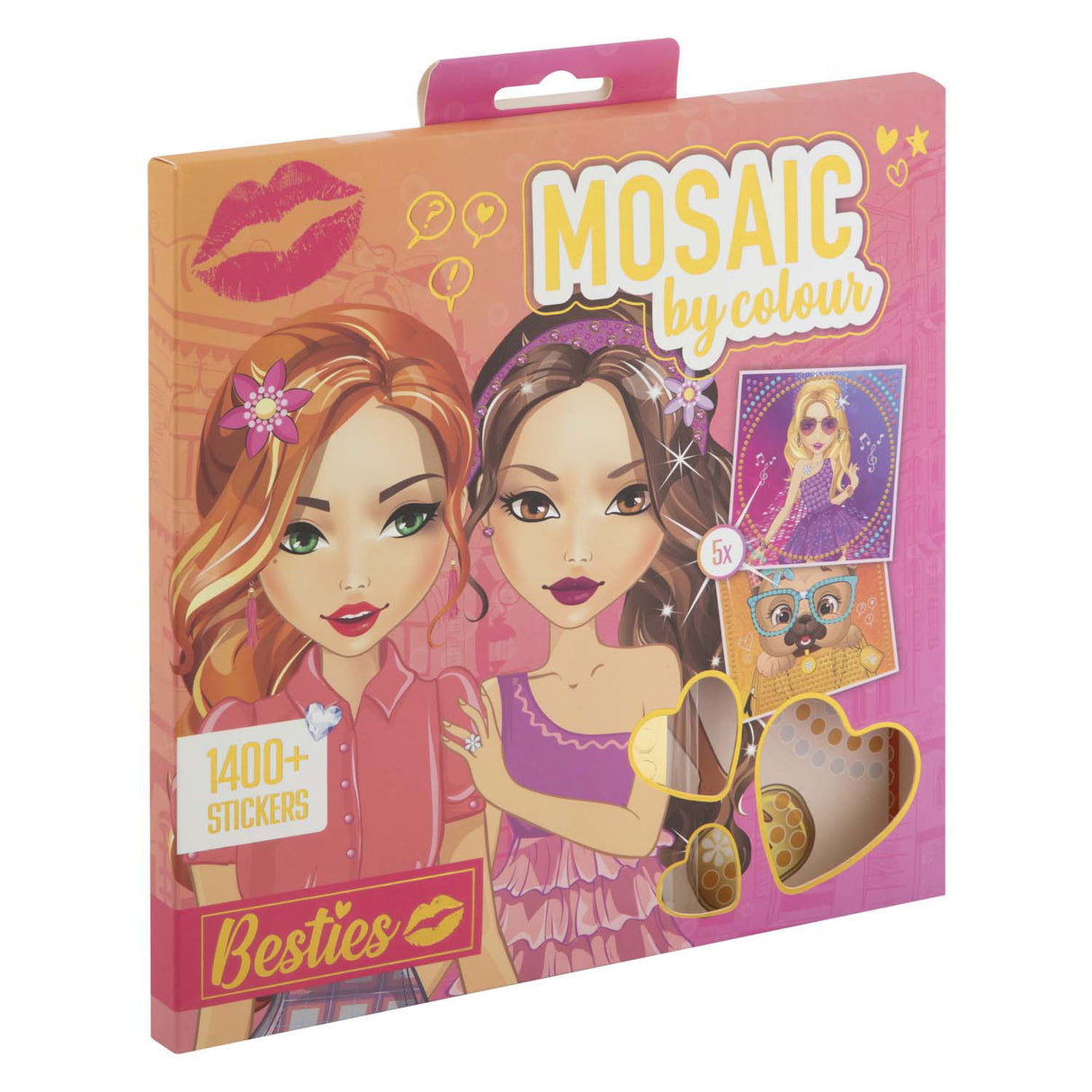 Mosaïque des besties du groupe d'artisanat créatif par couleur