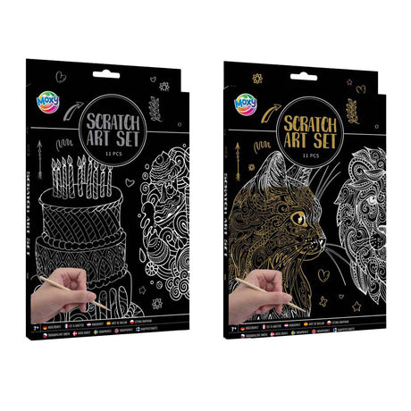 Ensemble d'art à gratter pour groupe d'artisanat créatif