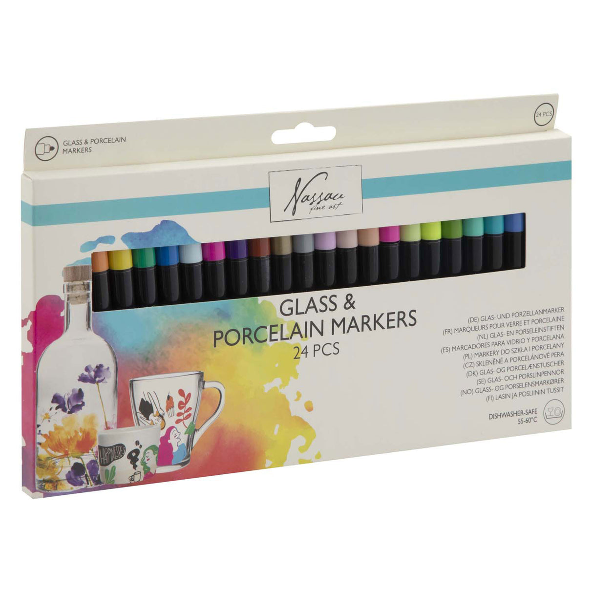 Creative Craft Group Glasen Porseleinmarkers, 24st.