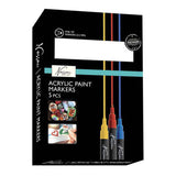 Stylos de groupe d'artisanat créatif marqueurs acryliques 5 pièces 13x19x2.5cm | 3 pièces
