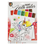 Peinture de groupe artisanale créative sur le thème de l'eau, 12 parties.