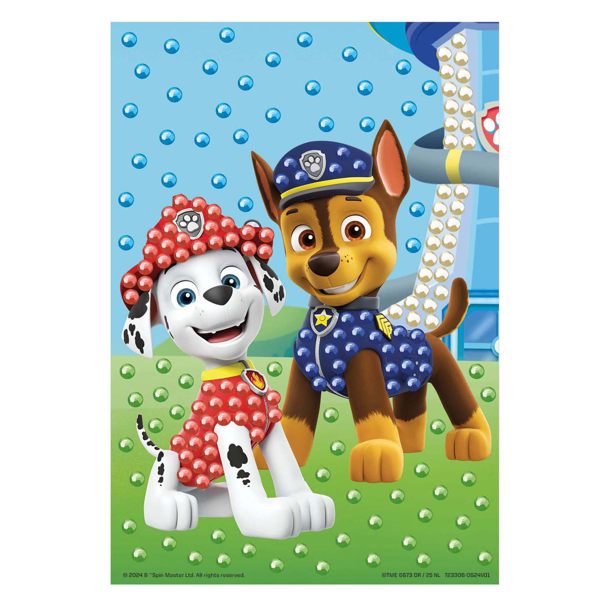 Groupe d'artisanat créatif Moxy Paw Patrol Bead Art - Taille A5
