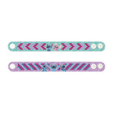 Bracelet de peinture diamant au point de groupe artisanal créatif, 2 pièces | 4 pièces
