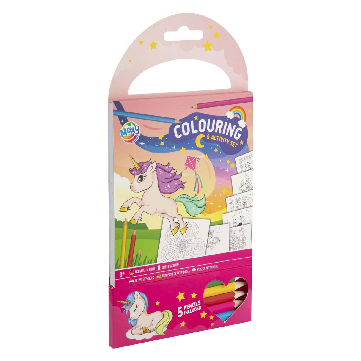 Ensemble de coloriage et d'activités moxy du groupe d'artisanat créatif