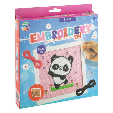 Ensemble de broderie Moxy dans un cadre 15x15cm