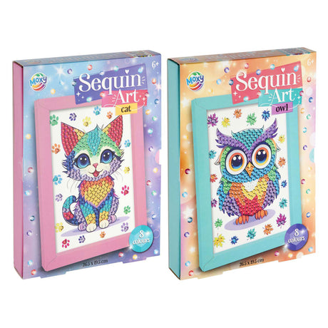 Un groupe d'artisanat créatif crée votre propre ensemble d'artisanat d'art à paillettes d'animaux, 8 couleurs