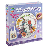 Un groupe d'artisanat créatif décore votre propre sac de peinture diamant