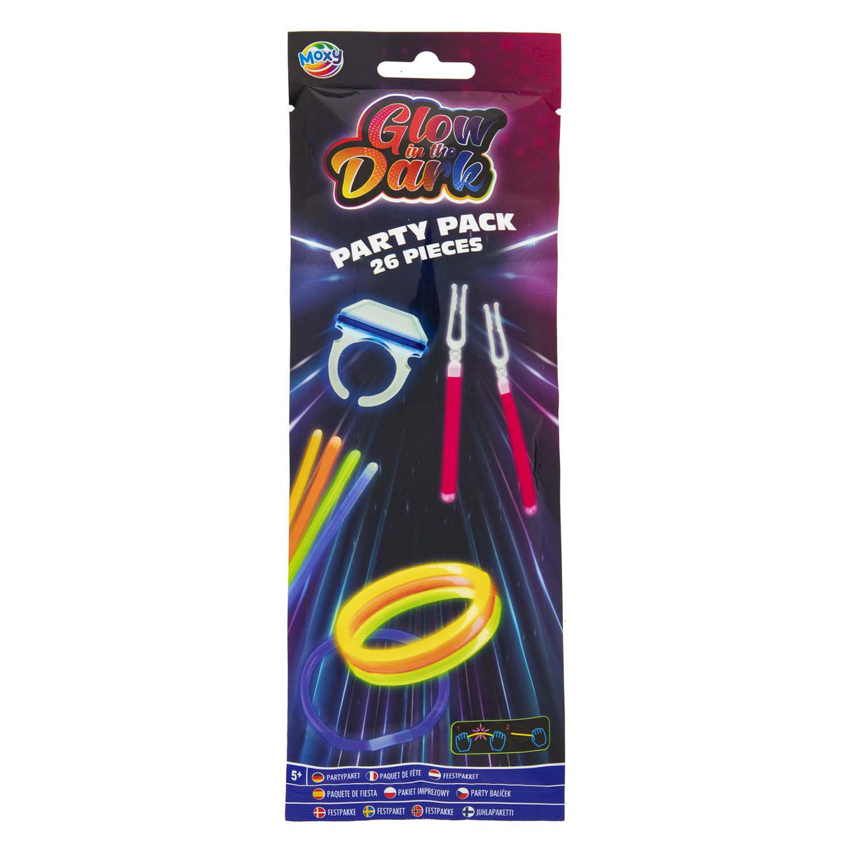 Groupe d'artisanat créatif brille dans le pack de fête de bâtons sombres, 30 pcs.