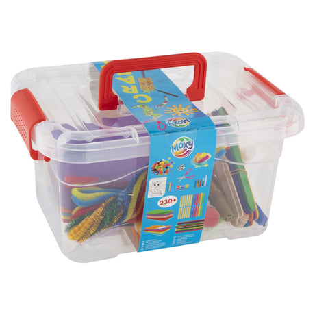Boîte de bricolage créative en groupe avec divers matériaux de bricolage, 240 pcs.