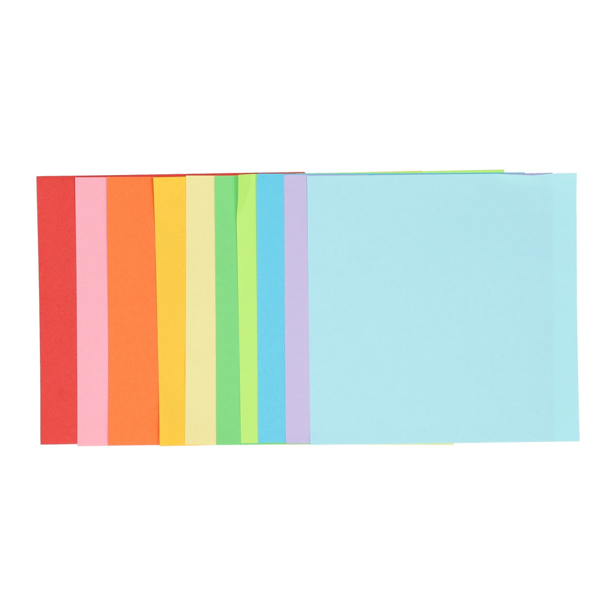 Groupe d'artisanat créatif feuilles pliantes 15x15cm, 120 feuilles 10 couleurs