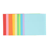 Groupe d'artisanat créatif feuilles pliantes 15x15cm, 120 feuilles 10 couleurs