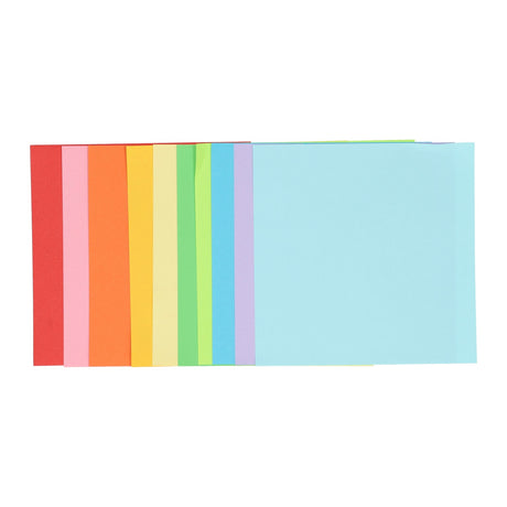 Groupe d'artisanat créatif feuilles pliantes 15x15cm, 120 feuilles 10 couleurs