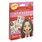 Autocollants de peinture diamant besties du groupe d'artisanat créatif, 12 pièces.